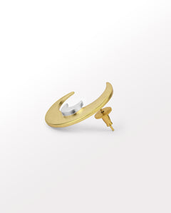Batoki's Amaris earrings in gold with silver accents
