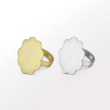 Batoki's Adjustable Bloom Rings with a Flower Motif