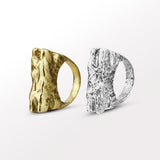 Statement Rings in Gold & Silver. The Channel Ring by Batoki.