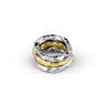 Stack of 3 Clairvoyance Rings in Gold & Silver