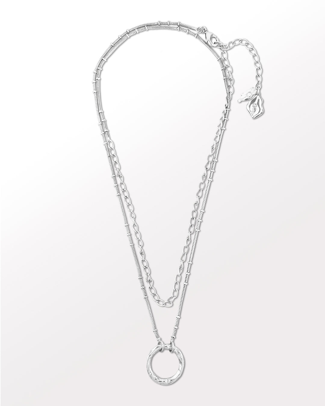 Clairvoyance multiway wrap silver necklace