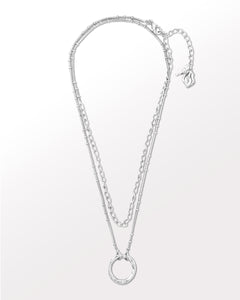 Clairvoyance multiway wrap silver necklace
