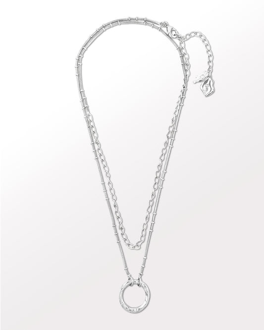 Clairvoyance multiway wrap silver necklace