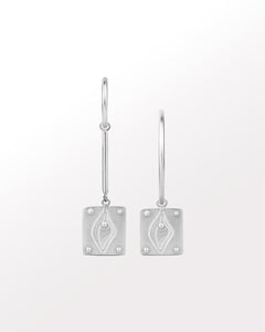 Creator Mismatched Hoops in Silver