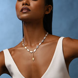 Visionary Mix Metal Neckdrip with Eye Charm