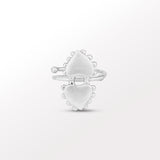Passional Twin Hearts Midi Ring