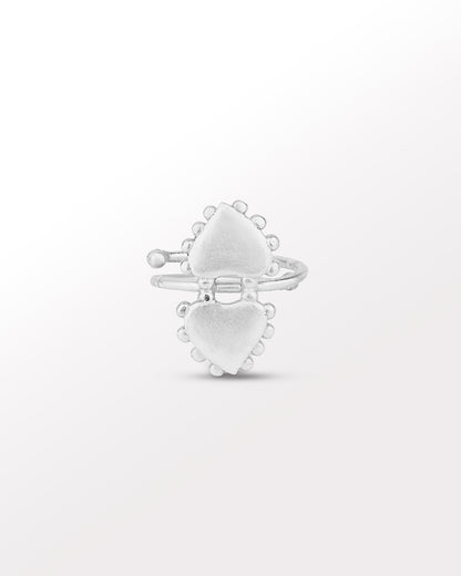 Passional Twin Hearts Midi Ring