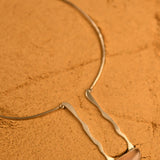 Apotropaic Hasli Style Necklace in Silver with Rose Quartz Pendant